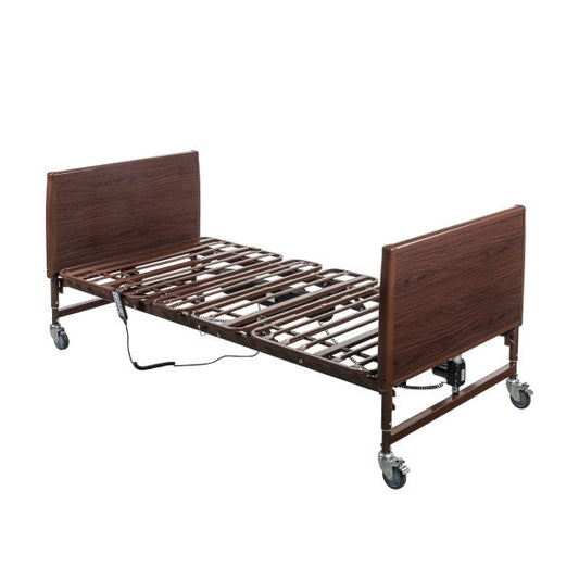 Lightweight bariatric homecare bed by Mr. Hospital Bed with adjustable frame and sturdy construction for bariatric patients.