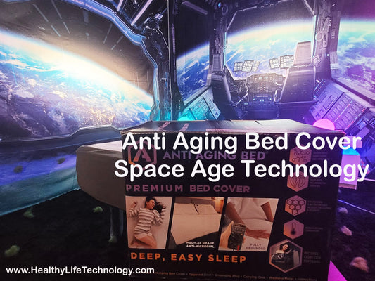 Full-size BioShield anti-aging bed cover by USA Med Bed with space-age sleep technology for rejuvenating rest.