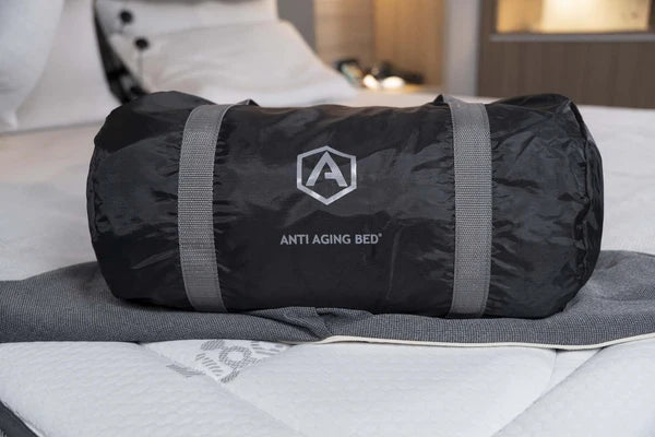 BioShield anti-aging bed cover for full-size bed by USA Med Bed, showcasing a soft, comfortable fabric designed for health benefits.