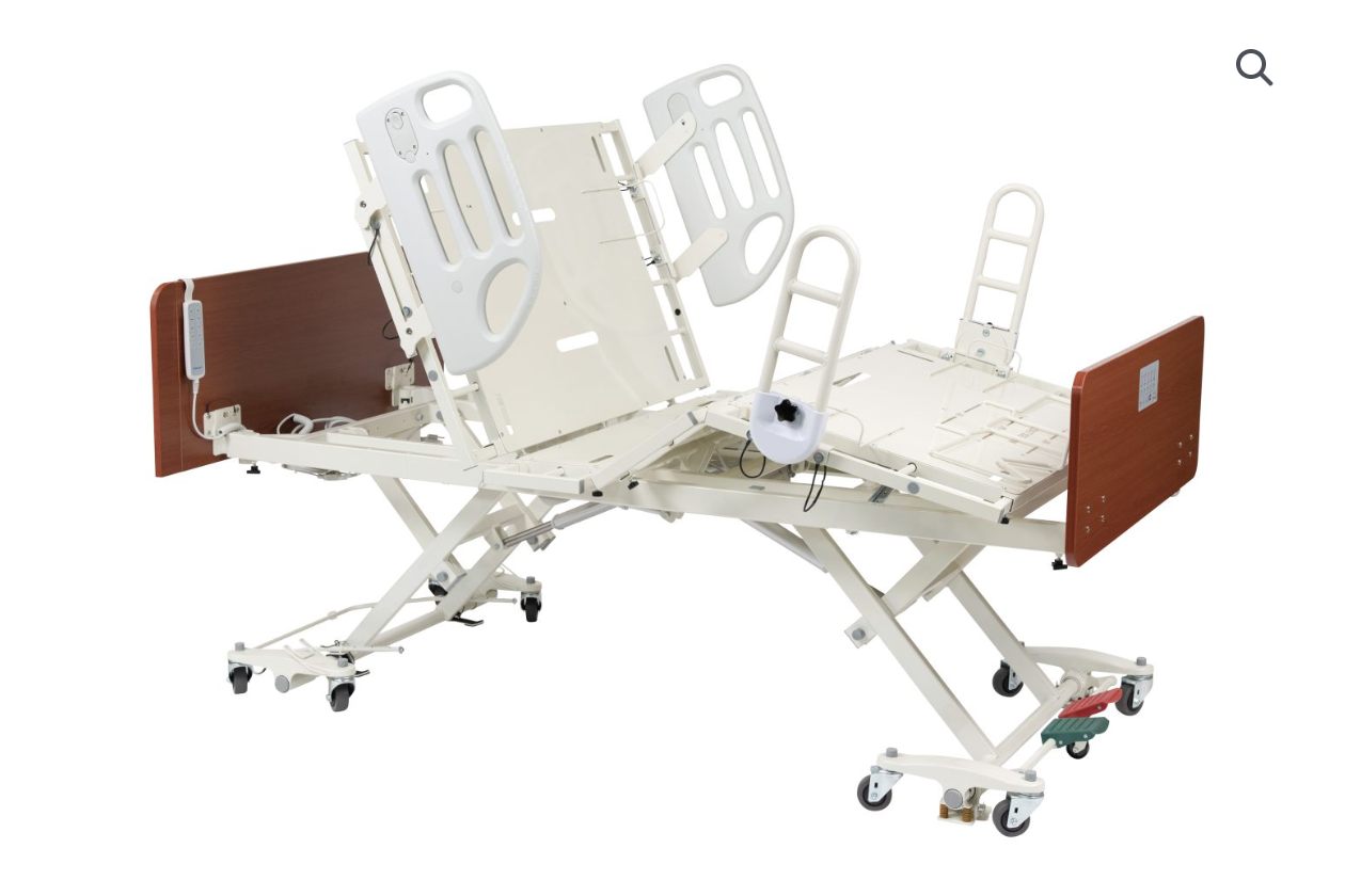CostCare B357 bariatric convertible LTC low bed by Mr. Hospital Bed with adjustable side rails and sturdy frame for long-term care.