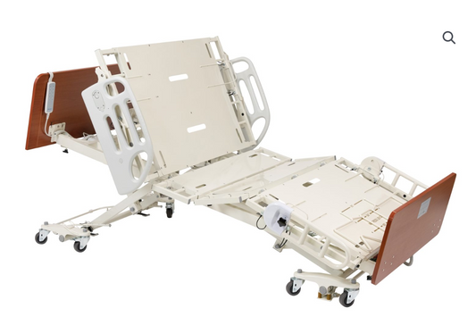 CostCare B357 bariatric low bed for long-term care, featuring a sturdy frame and adjustable side rails by Mr. Hospital Bed.