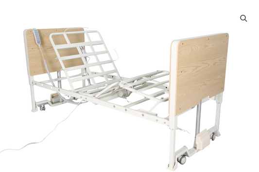 CostCare B420 ultra low long-term care bed by Mr. Hospital Bed with adjustable side rails and ergonomic design for patient comfort