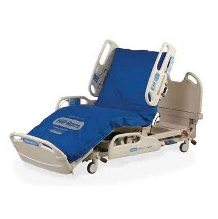 Hill-Rom_Versacare with blue cover on a white background