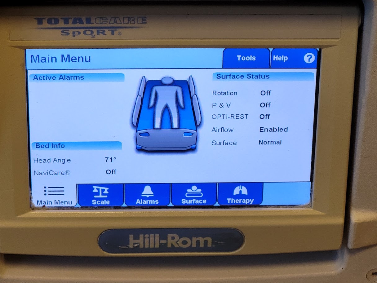 Hill Rom P1900 Total Care Sport 2