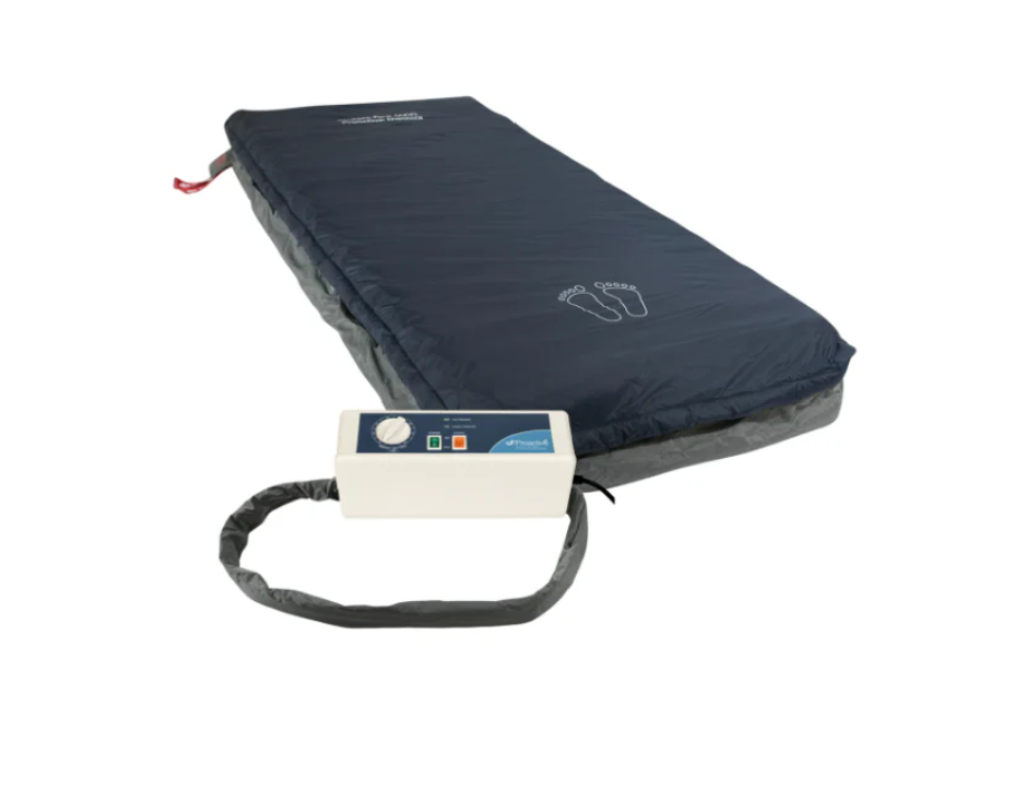 Mr. Hospital Bed ProTekt Aire 5000DX air mattress with built-in pump and adjustable firmness for comfortable sleep.
