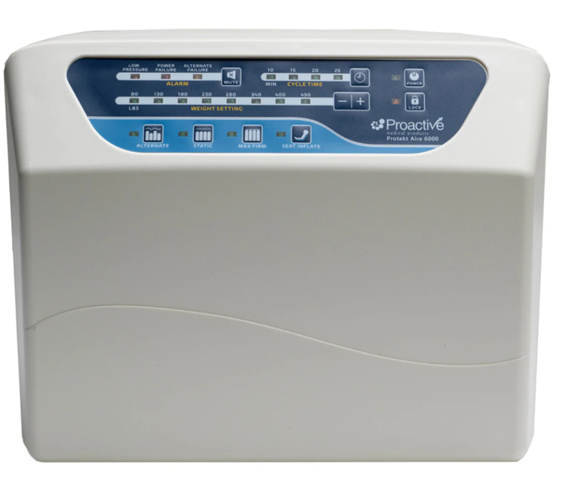 Protekt Aire 6000 air mattress by Mr. Hospital Bed, featuring durable construction and adjustable support for patient comfort.