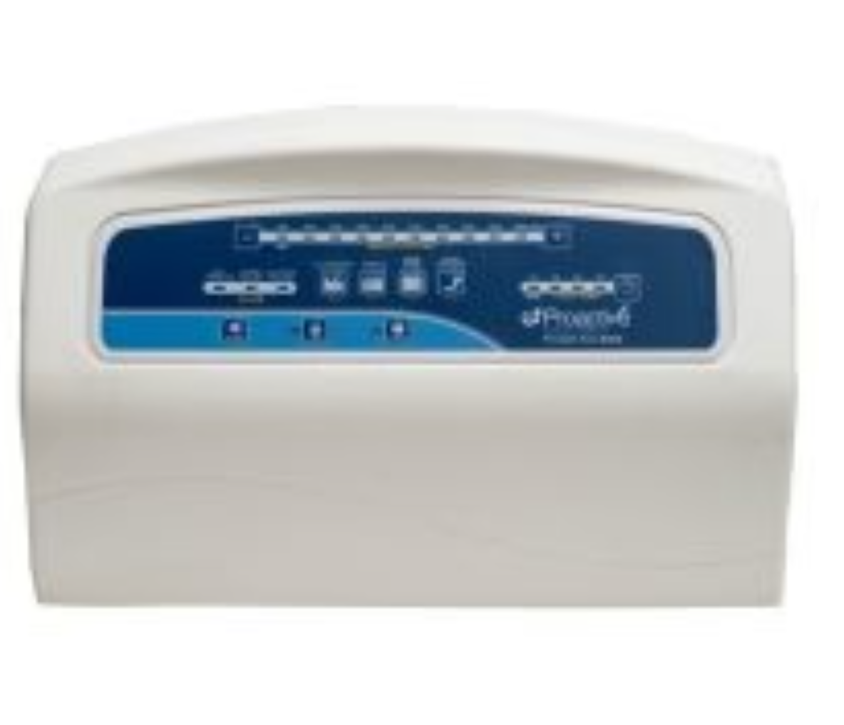 Protekt Aire 6500 air mattress pump by Mr. Hospital Bed, compact device with control panel for adjustable air support.