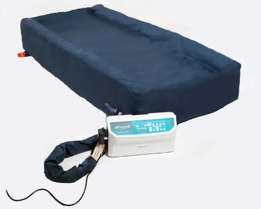 Protekt Aire 7000 air mattress by Mr. Hospital Bed, featuring adjustable firmness and durable surface for patient comfort.
