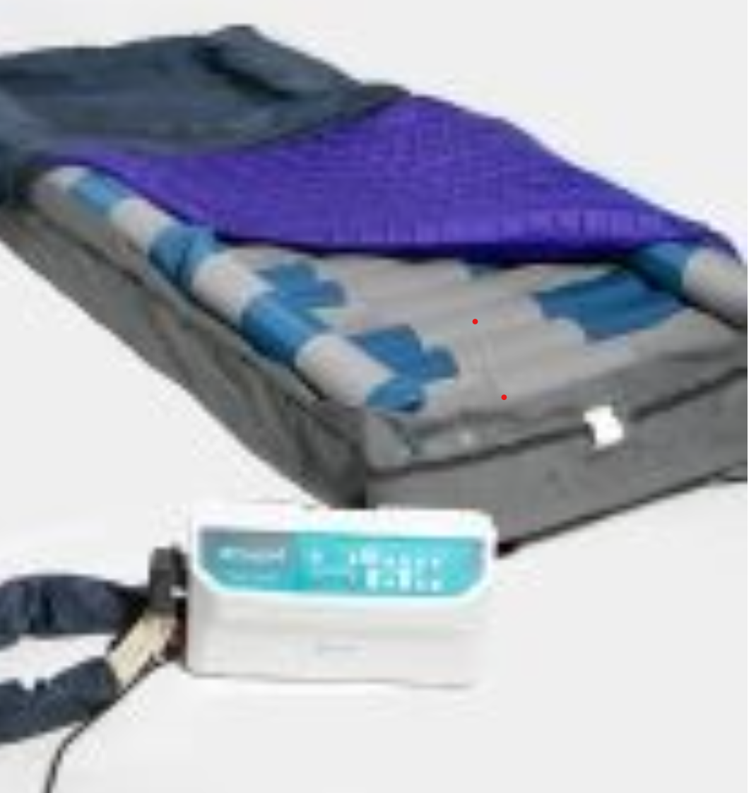 Protekt Aire 7000 air mattress by Mr. Hospital Bed, showing the plush surface and adjustable air support system.