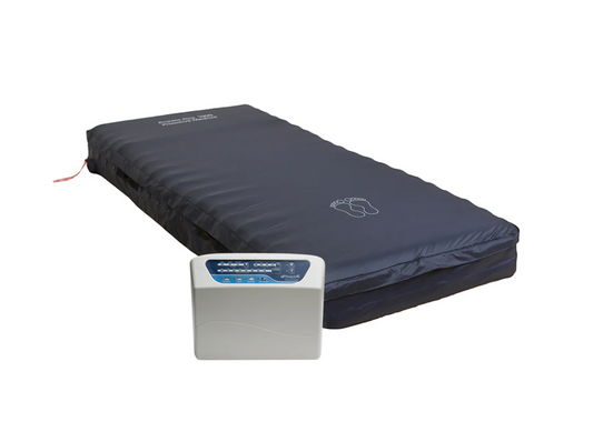 Protekt Aire 6400 air mattress by Mr. Hospital Bed, featuring adjustable air chambers and durable construction for patient comfort.