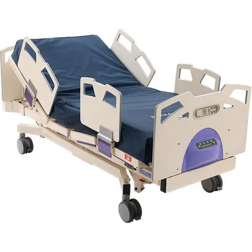 Bari10A Stryker bariatric hospital bed with adjustable side rails and a sturdy frame designed for patient comfort and safety